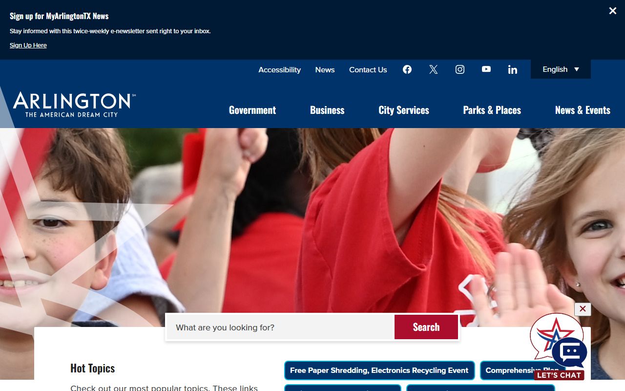 City of Arlington official website - Arlington bankruptcy records