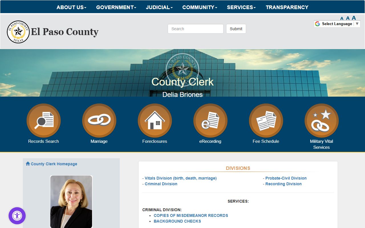 El Paso County Clerk - El Paso bankruptcy records