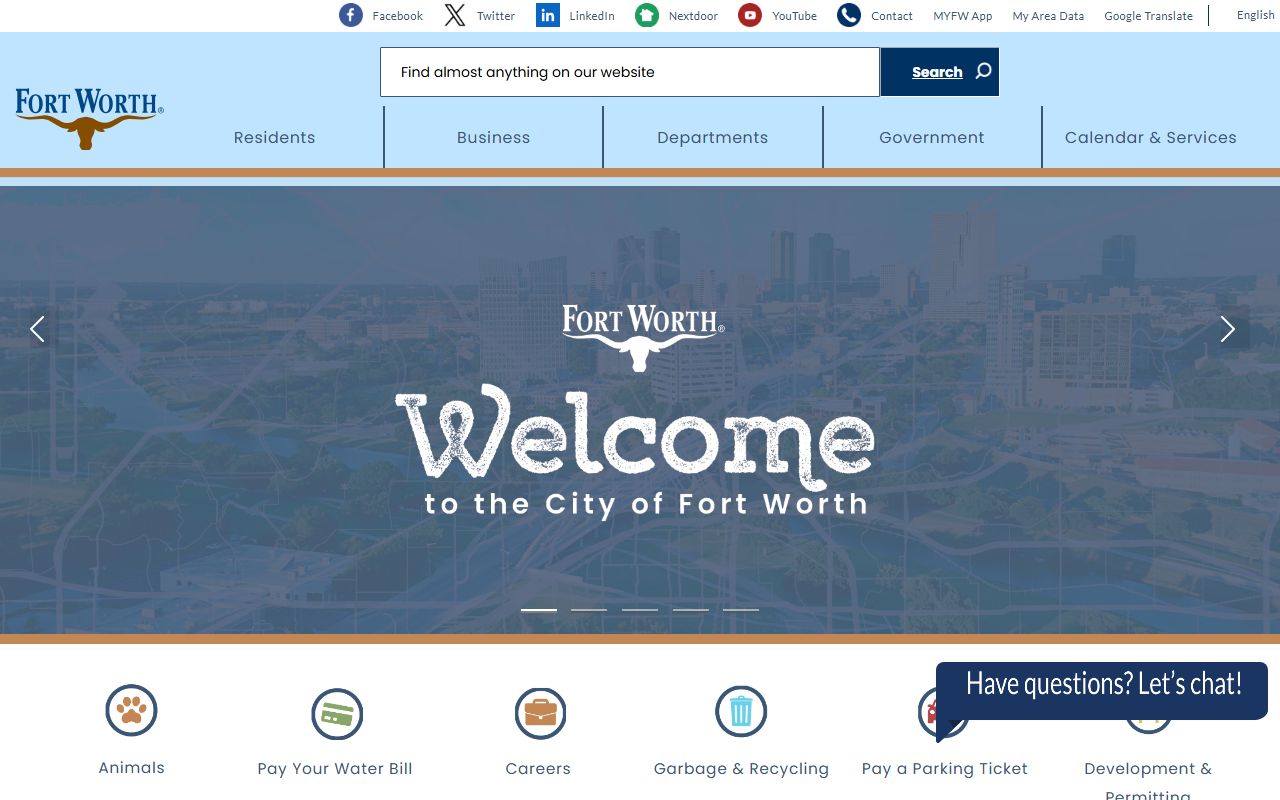 City of Fort Worth official website - Fort Worth bankruptcy records