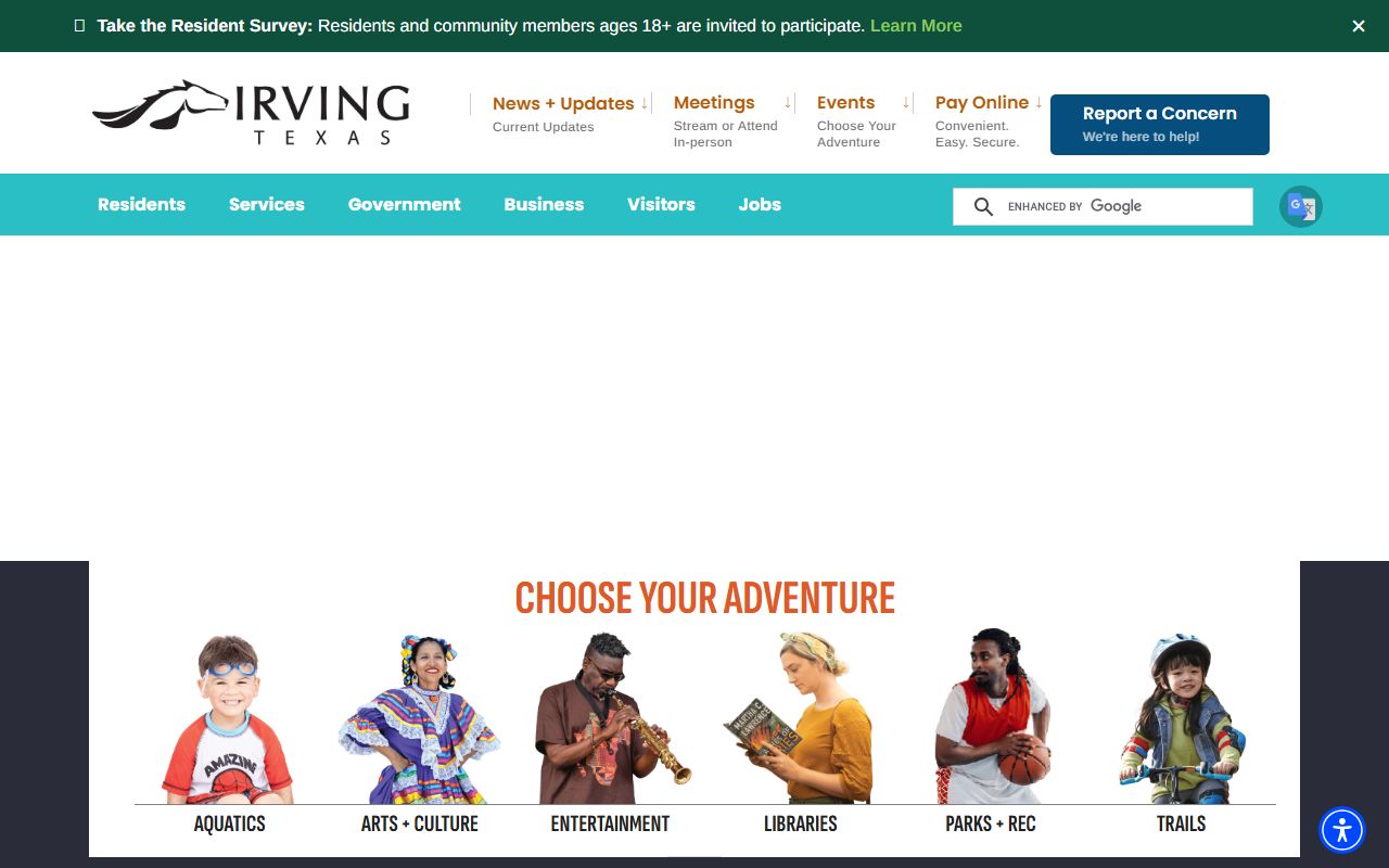 City of Irving official website - Irving bankruptcy records
