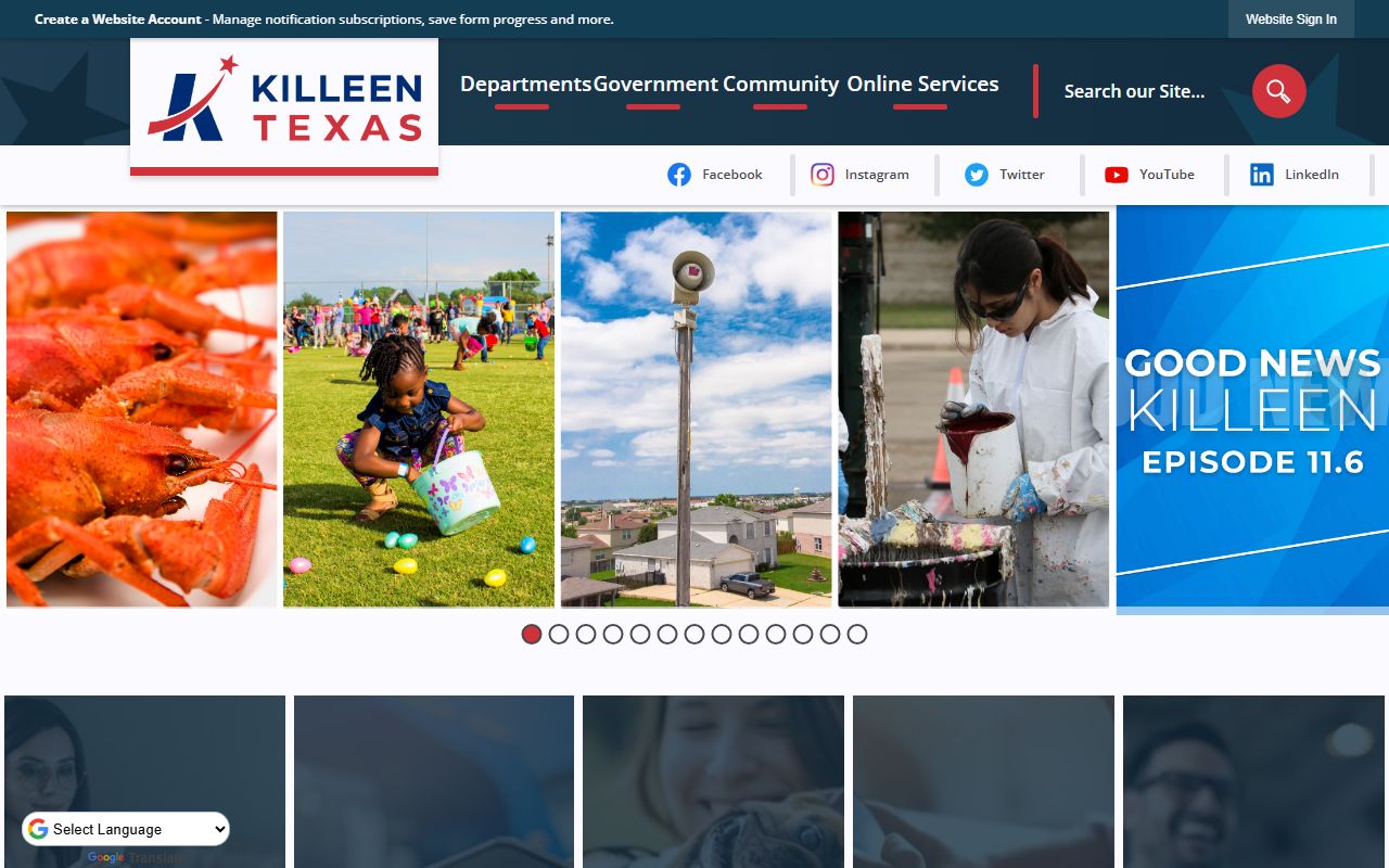 City of Killeen official website - Killeen bankruptcy records