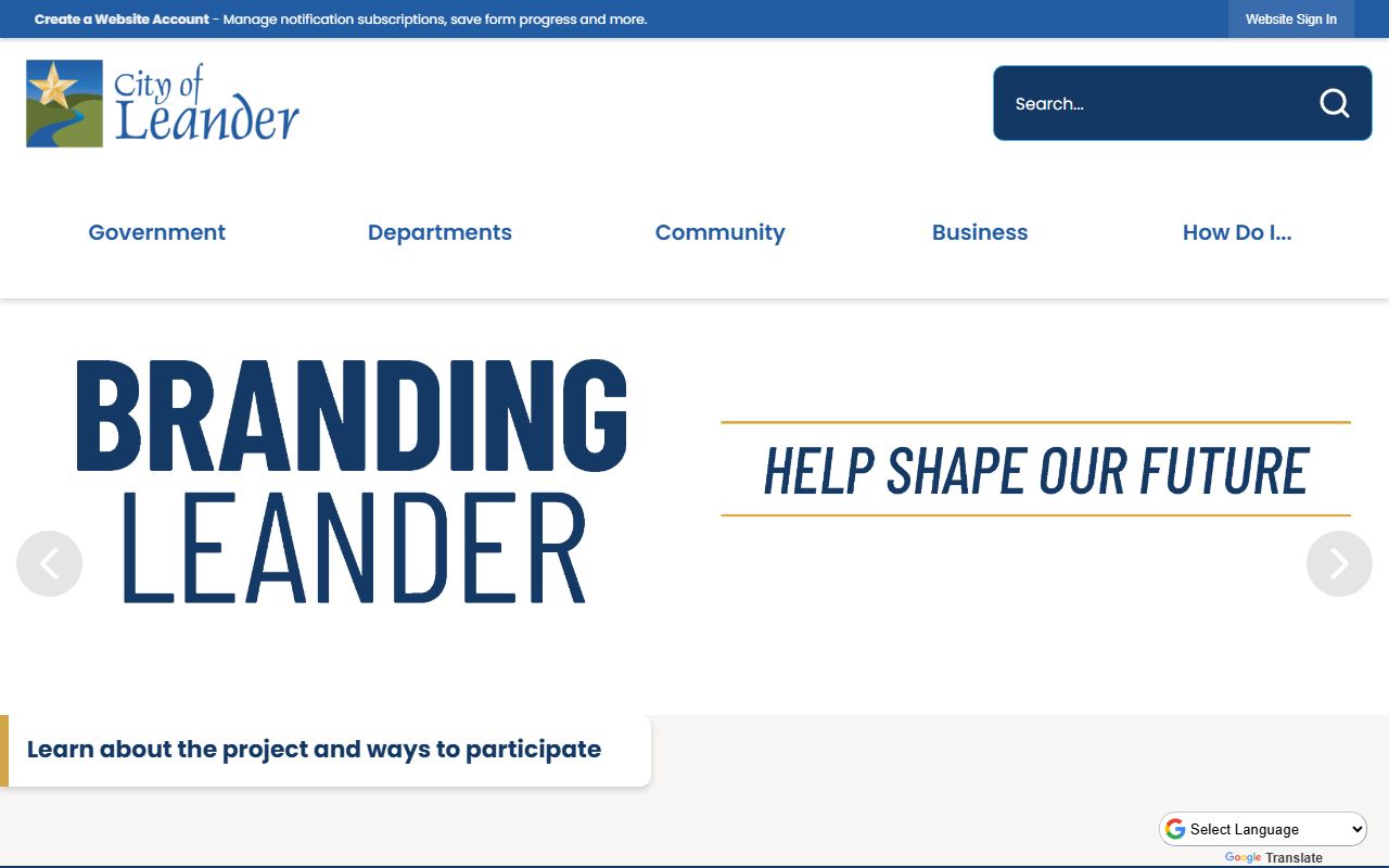 City of Leander official website - Leander bankruptcy records