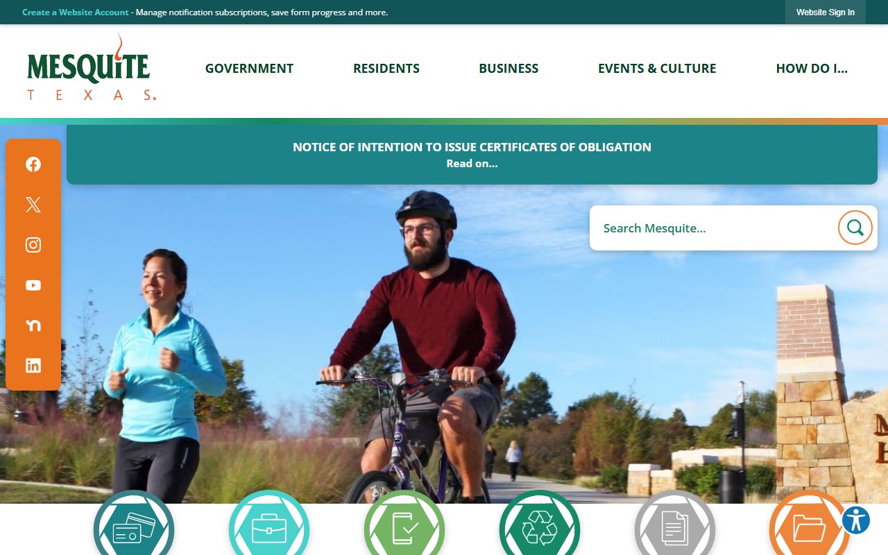 City of Mesquite official website - Mesquite bankruptcy records