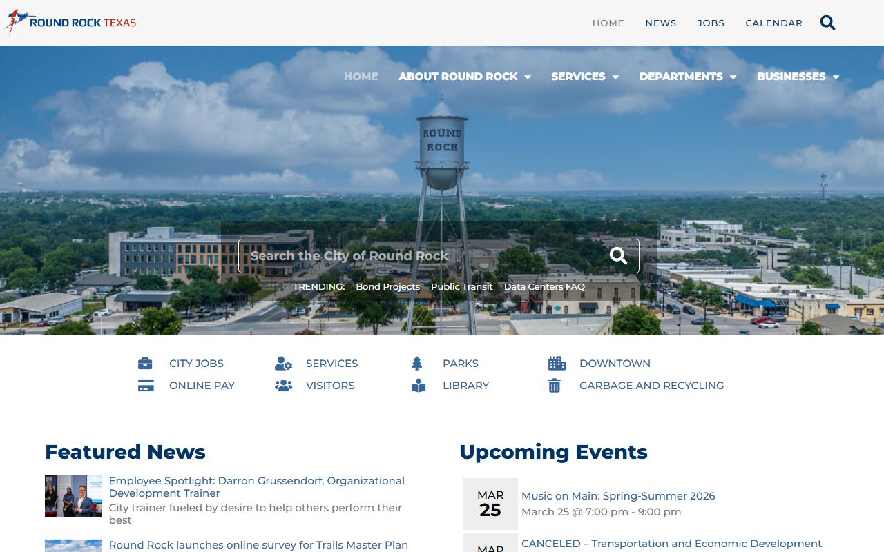 City of Round Rock official website - Round Rock bankruptcy records