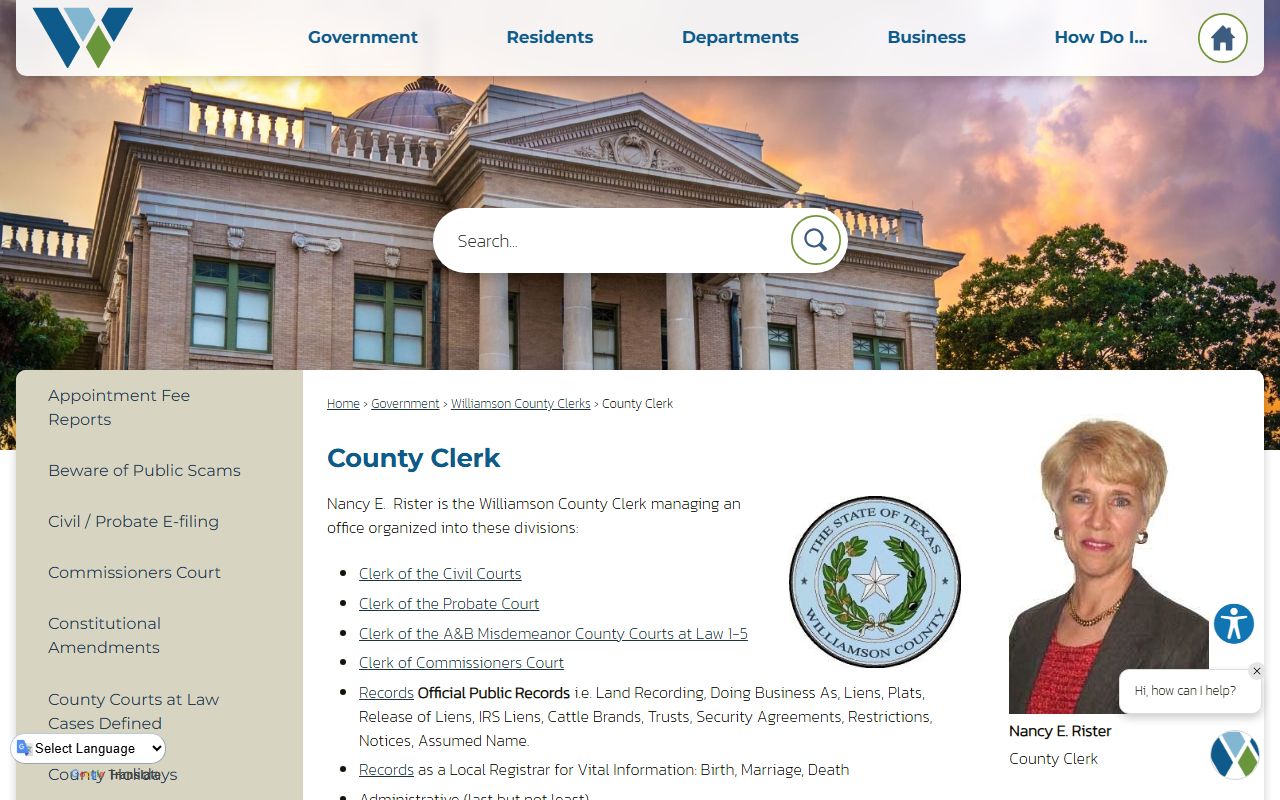 Williamson County Clerk - Round Rock bankruptcy records