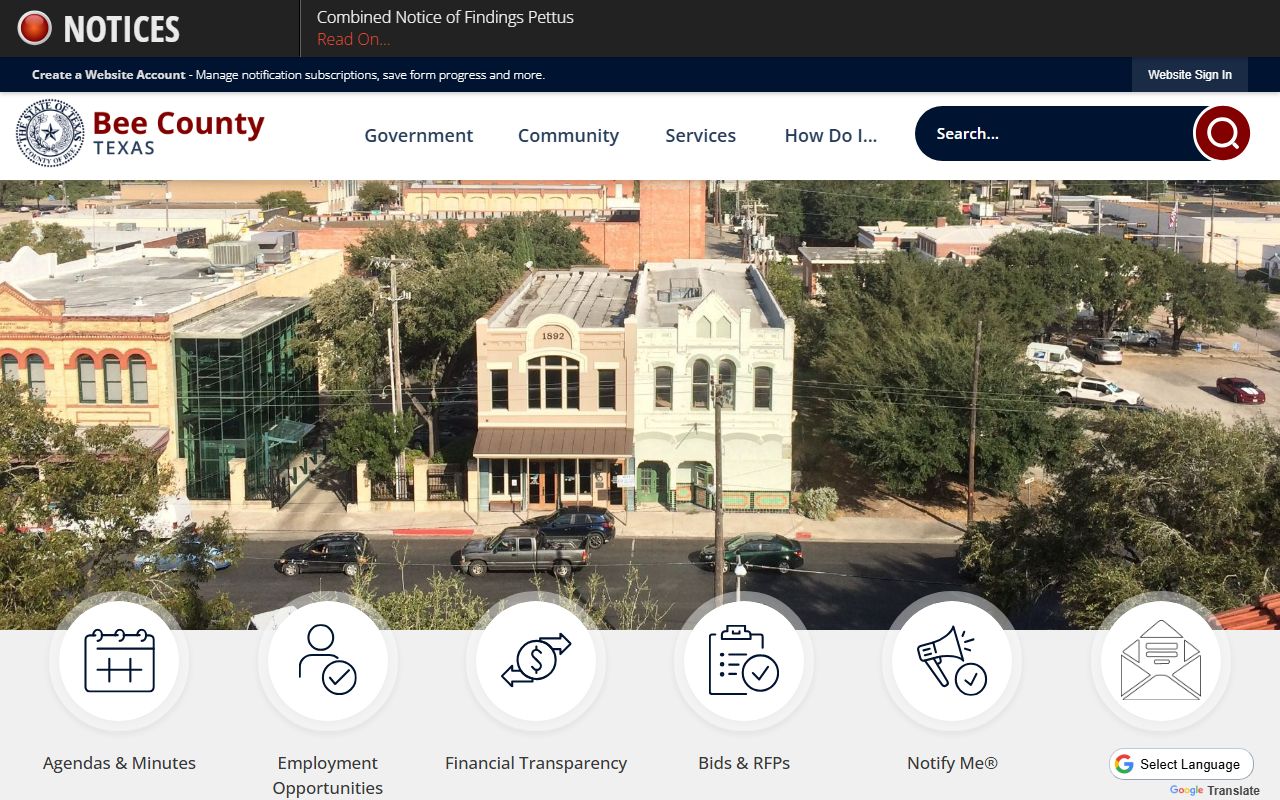 Bee County Government - Bee County Bankruptcy Records