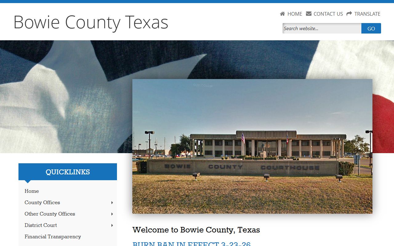 Bowie County Government - Bowie County Bankruptcy Records