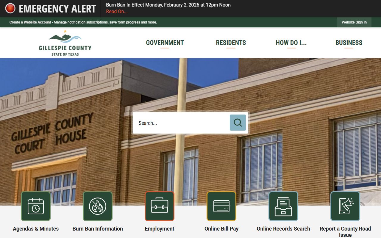 Gillespie County Government - Gillespie County Bankruptcy Records