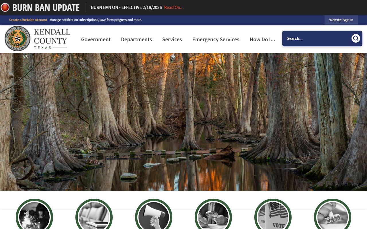 Kendall County government offices and bankruptcy records in Boerne Texas