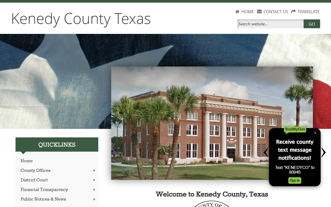 Kenedy County government and bankruptcy records in Sarita Texas