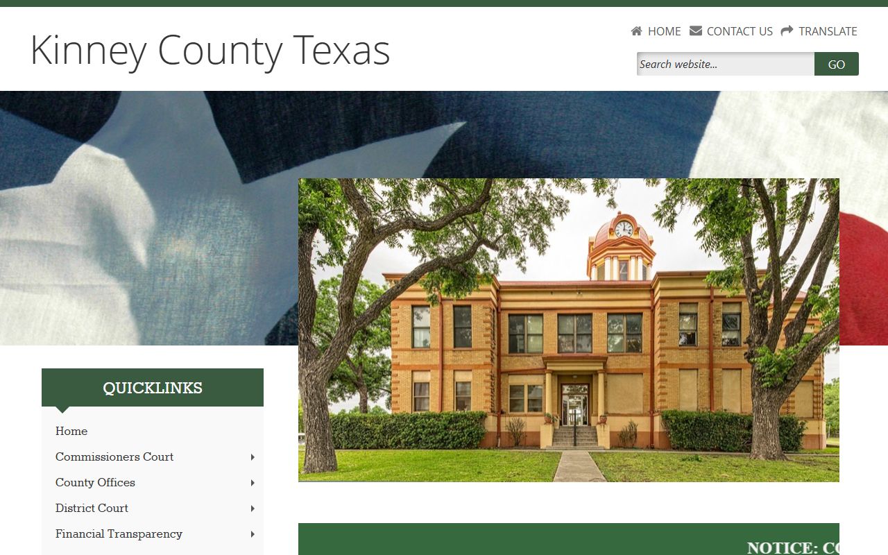 Kinney County Government - Kinney County Bankruptcy Records