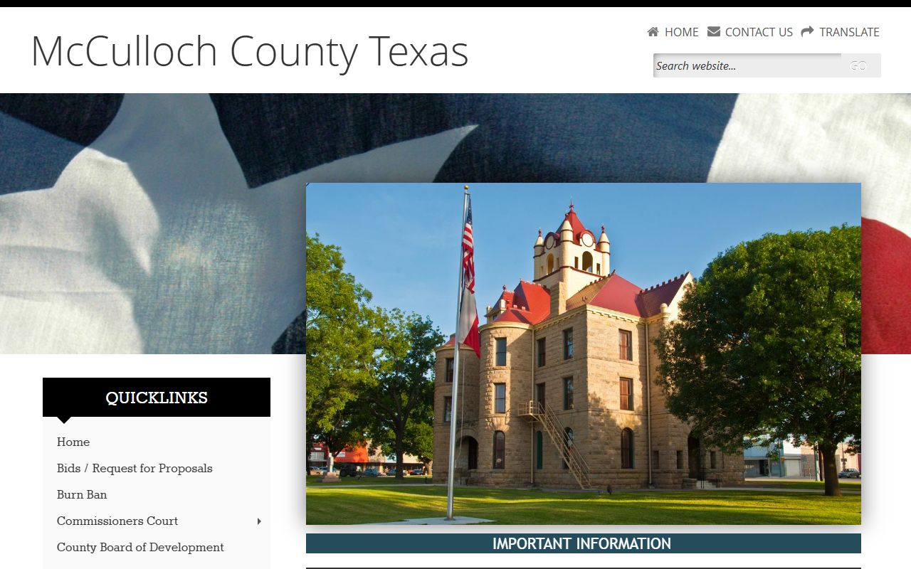 McCulloch County Government - McCulloch County Bankruptcy Records