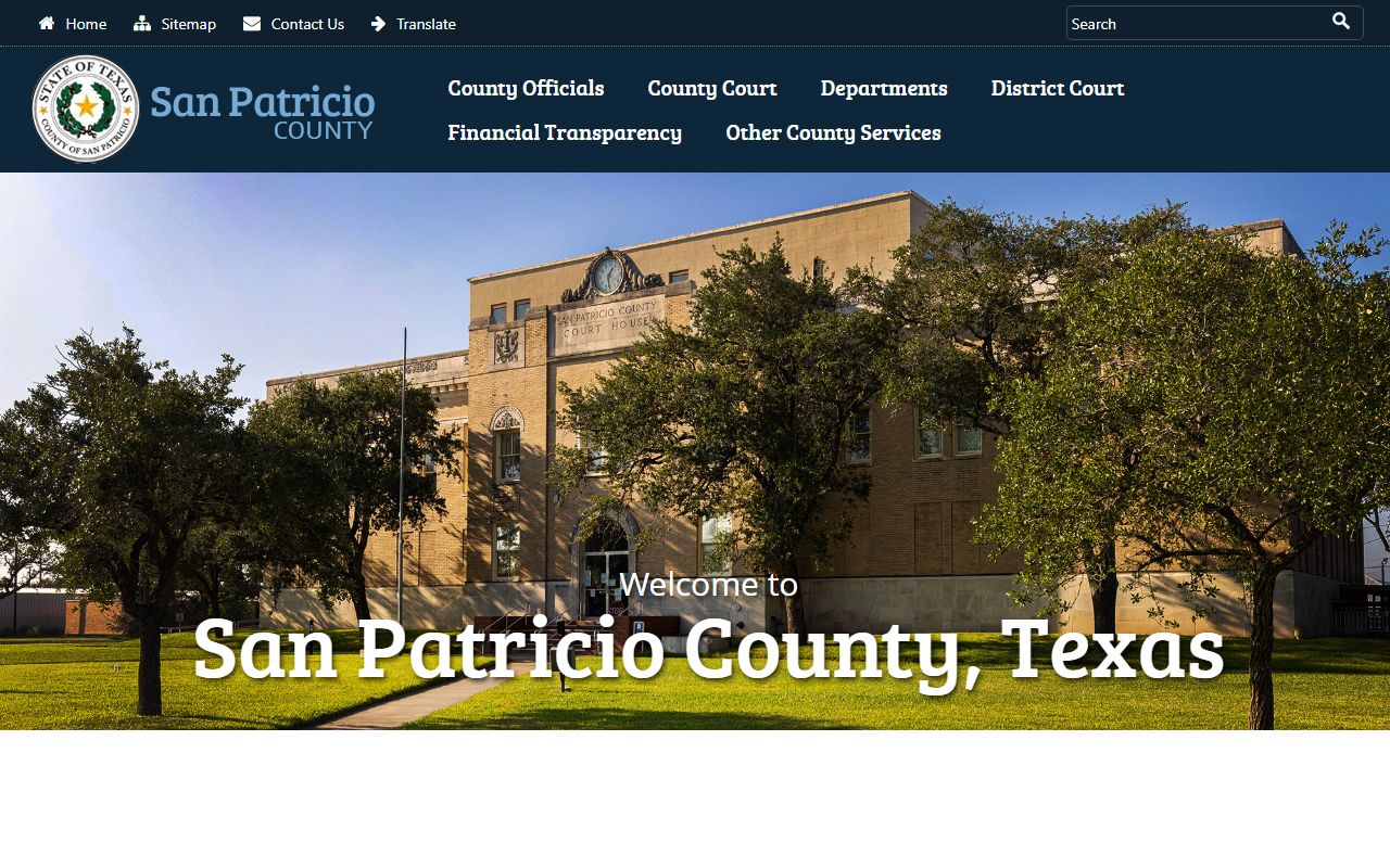 San Patricio County government website bankruptcy records