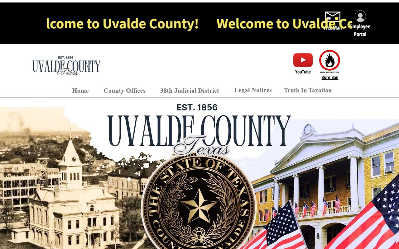 Uvalde County government courthouse serving local and bankruptcy record needs